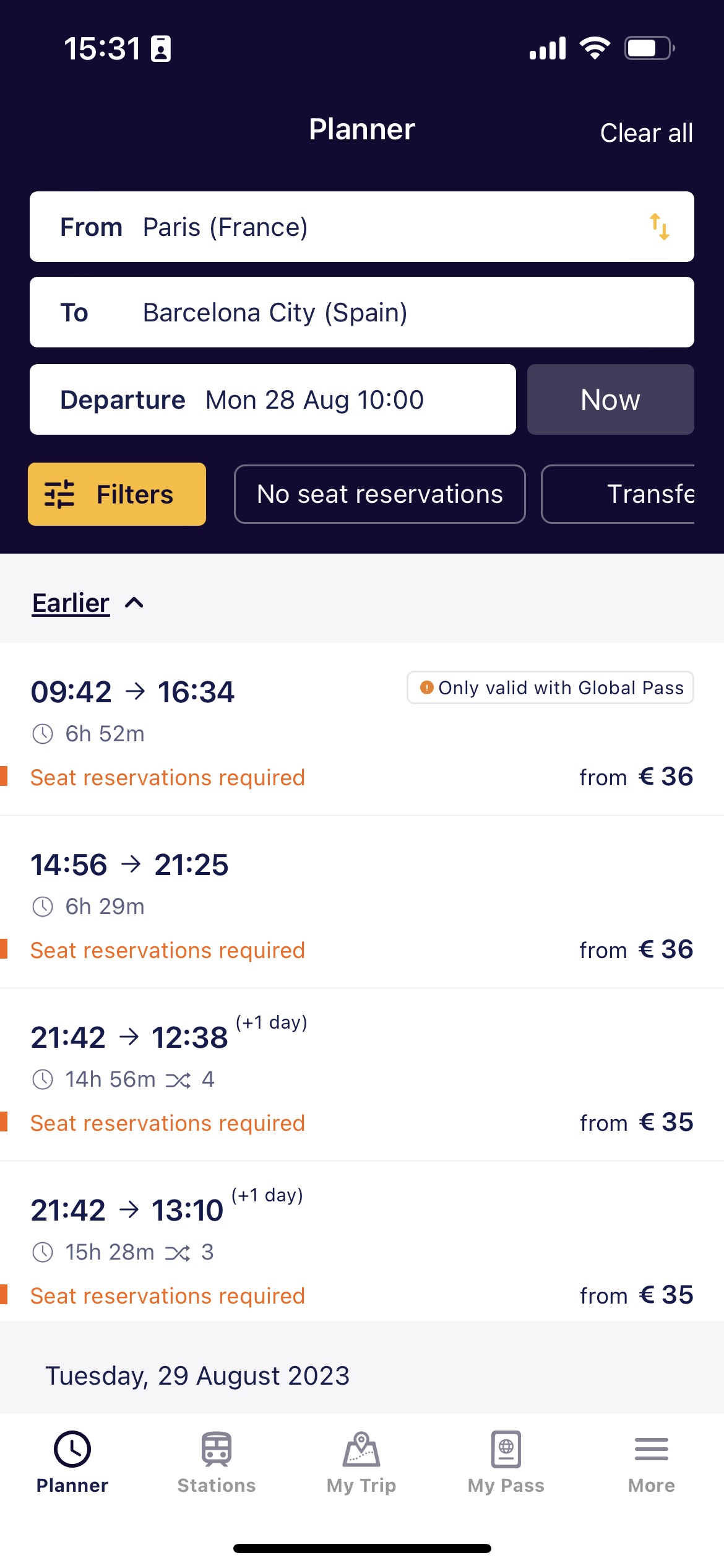 How to know when you need a seat reservation Eurail Knowledge Base
